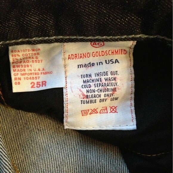 Adriano Goldschmied Women's Jeans The Club Low Rise Bootcut Stretch Size 25 NWT - Picture 4 of 9